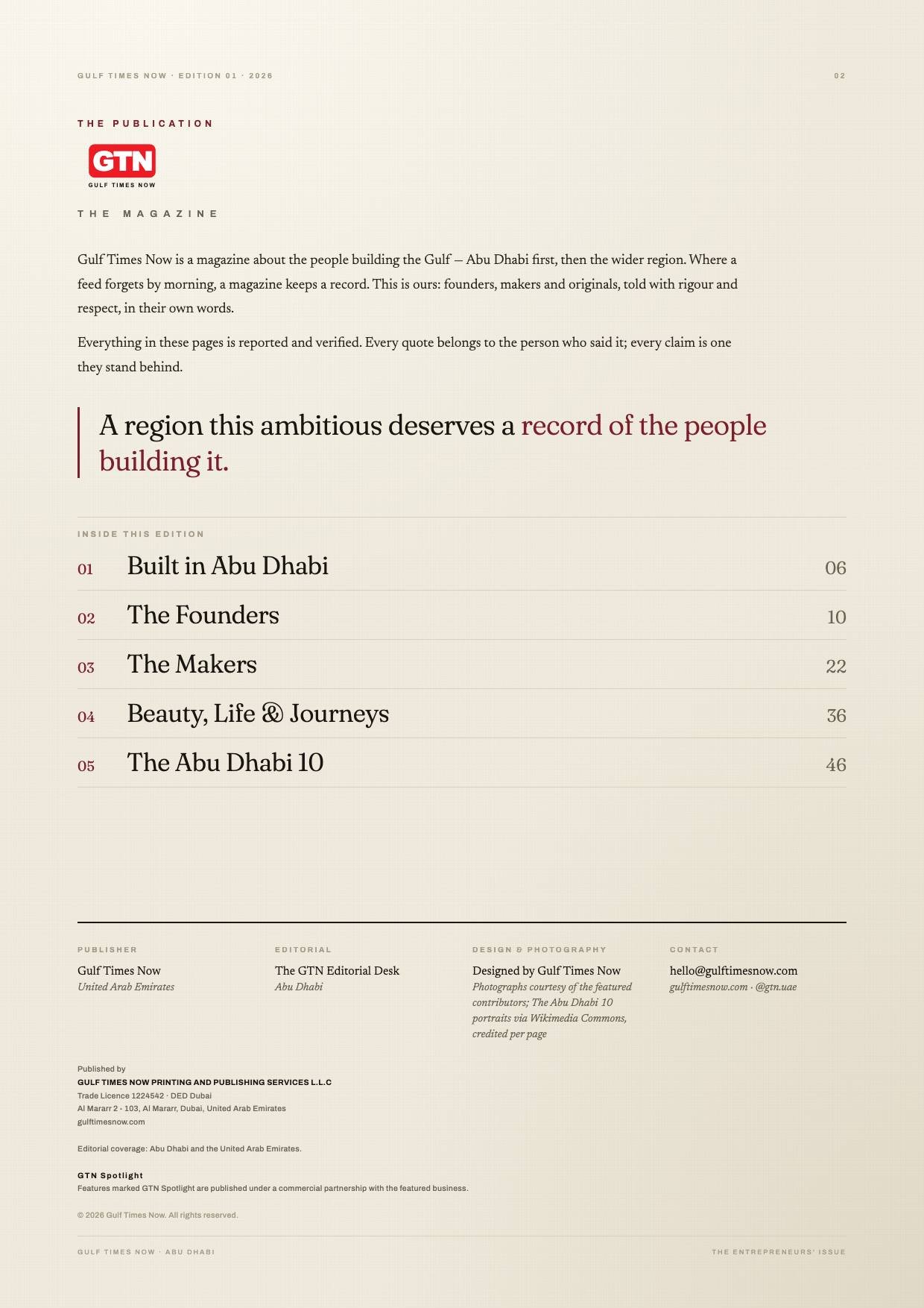 The Entrepreneurs’ Issue, page 2